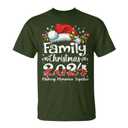 Family Christmas 2025 Matching Outfit Xmas Squad Santa T-Shirt (Dark Green, Men, Large)