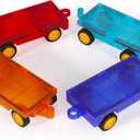 ShowyLive 4 Piece Car Truck Construction Kit Toy Set, Educational and Creative Toy for Boys and Girls Ages 3+