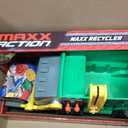Maxx Action Large Motorized 19" Maxx Action Garbage Truck Toy Set with Lights and Sound Includes Dumpster, Trash Bin and Miniature Trash Pieces for Kids
