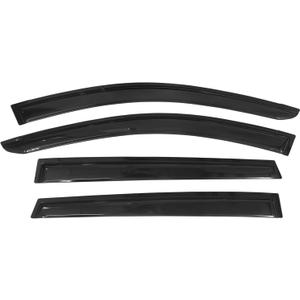Window Visor Compatible with 2013-2018 Toyota RAV4, Acrylic Dark Smoke 4PCS Sun Rain Shade Guard Wind Vent Air Deflector by IKON MOTORSPORTS, 2014 2015 2016 2017