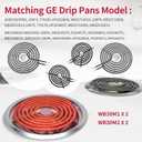 WB30M1 and WB30M2 GE Hotpoint Electric Stove Burner Replacement Element, Perfectly Fit GE Hotpoint Electric Range Stove Top-Includes 2 * 8'' and 2 * 6''