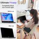 Peslv 14 Inch Laptop Privacy Screen for 16:9 Computer Monitor, Anti Glare Blue Light Filter Protector, Removable 14inch Security Shield Compatible With Lenovo Hp Dell Acer Asus Thinkpad Envy Xps