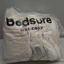 Bedsure Heated Blanket Throw Blanket - Fast Heating Electric Blanket, Soft Flannel Heated Throw with 4 Time Settings, 6 Heating Settings, Warm Gifts for Grandma (50x60 inches, Cream)