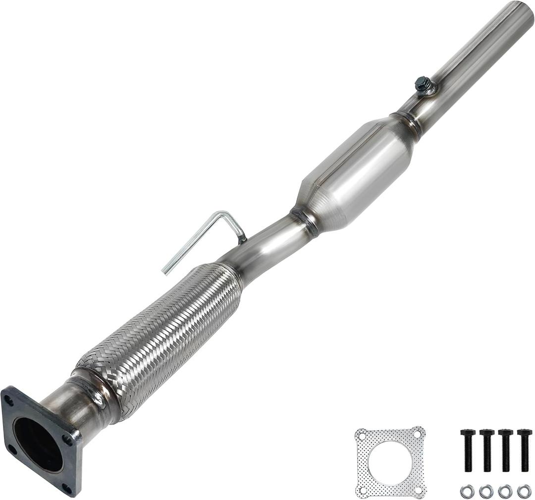 JT Exhaust Converter Compatible with Jetta 2005-2014, 2010-2014 Golf 2.5L (ONE O2 Sensor Port) Engine BGP (Catalyst+ Upgraded Version)