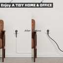 118" Silicone Cord Hider for Wall Mount TV,Self-Adhesive Cable Hider for 1 Cord(1/4" Diameter),Cable Management Under Desk,Cord Organizer,Cable Raceway Home & Office Trim,Cord Concealer Channel,White (Regular-118 inch)