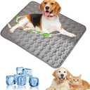 2025 New Dog Cooling Mat, Pet Cooling Mats, Summer Cool Pads Pet Mat Outdoor for Dogs & Cats, Pet Bed Mats Machine Washable(Grey, XL: 10075 cm 3930")