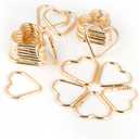 24-Pack Heart Carabiner Clips, Cute Keychain Purse Clip,Heart Ring Carabiner for Keychains,Backpacks, Keys