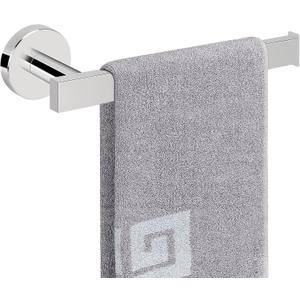 NearMoon Square Hand Towel Holder/Towel Ring, Premium SUS304 Stainless Steel Hand Towel Bar Rustproof Wall Mounted Towel Rack for Bathroom/Kitchen, Contemporary Style Bath Accessory (Chrome Finish), 9"L x 2.8"W x 1.96"H