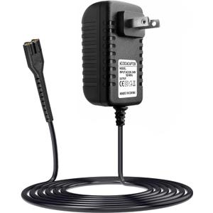 Wahl Clipper Charger, 4V 2A AC/DC Power Adapter, Compatible with Magic Clip 8164 8591 8148 8504 Series, Black