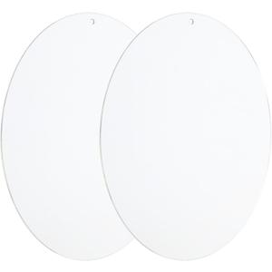 PATIKIL 11.8" Dia. Acrylic Circles, 2 Pack Round Clear Plastic Sheet Ornament Cake Disk Transparent Blank Sign Decoration for Crafting Painting DIY Christmas