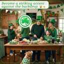 Fumete 12 Pieces St. Patricks Day Decorations Knob Covers Shamrock Clover Drawer Pulls for Cabinets Kitchen Dressing Wardrobe with Screws,Green Lucky Clover Irish Themed Knobs,1.1 Inches/ 28 mm