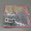 Mahjong Bag -Clear Waterproof Mahjong Tiles Bag with Shoulder Strap Zippered & Letters, Case Only (Pink)