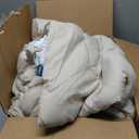 Bedsure Queen Size Comforter Set, Beige Soft Prewashed Bedding for All Seasons, 3 Pieces GentleSoft™ Warm Down Alternative Bed Set, 1 Lightweight Comforter (90"x90") and 2 Pillowcases (20"x26")