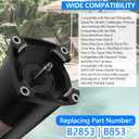 B2853 Pool Pump Motor 1 HP Up Rated Square Flange P56Y Frame 1.25 Service Factor 230/115 Volts 13.0/6.5 Max Amps 1.0hp Pump Motor B853 Compatible with Sta-Rite Jandy Superflo Whisperflo Pumps