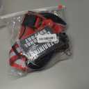 Service Dog Vest Harness and Leash Set+10 Patches,No Pull&Adjustable Reflective Dog Harness with Soft Padded Handle for Training/Everyday,Fit Small/Medium/Large/Extra-Large Dogs(Red M)