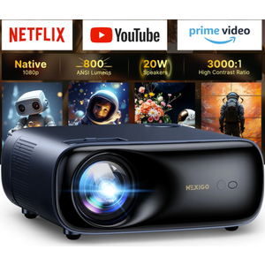 NexiGo PJ40 Ultra Outdoor Netflix Projector