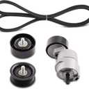 maXpeedingrods Belt Tensioner Idler Pulley Serpentine Belt Kit for Hyundai Sonata Santa Fe/Santa Fe Sport Kia Optima Magentis Sorento Tucson Sportage Forte 07-15 2.4L 252122G760 2528125000 2528825001