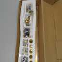 Rio Salto Gold Barn Door Hardware Kit Adjustable Length Sliding Door Hardware Modern Barn Interior 8 Feet Brushed Brass Panel Hardware Hardware Kit, 8ft - Door NOT Included