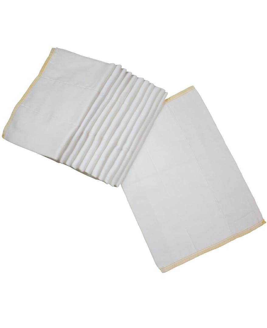OsoCozy Prefold Cloth Diapers (1 Doz) - Soft, Absorbent, Durable - 100% Cotton 10Pack