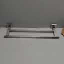 Miyili 24-Inch Bathroom Double Towel Bar Brushed Stainless Steel Bath Towel Rack Holder Wall Mount, A02N60B