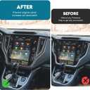 INTGET Matte Black Center Console Navigation Screen Panel Cover for 2020-2025 Subaru Outback/Legacy Accessories GPS Screen Cover Display Trim Cover Decoration Cover