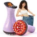 Lymphatic Drainage Massager for Legs & Body  Handheld Body Massager to Reduce Swelling, Improve Circulation & Smooth the Look of Cellulite (Purple)
