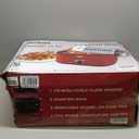 Sunvivi 24 Quart Electric Roaster Oven Turkey Roaster with Lid Electric Roasters with Removable Pan Large Roaster,Visible & Self-basting Lid, Fast Heating & Thaw/warming Setting,Red