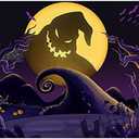 Maijoeyy 7x5ft Nightmare Before Christmas Backdrop Child Kid Halloween Backdrops for Photography Nightmare Before Christmas Props Halloween Party Backdrop Decoration