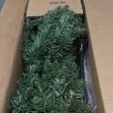 COSTWAY5  FT Half Christmas Tree, Pre-lit Artificial Xmas Tree w/450 Branch Tips & 150 Warm White LED Lights for Home, Office, Party