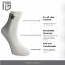 Breathable Organic Natural Cotton Ankle Socks for Men and Women  Lightweight Comfort  Turkish Made 3 Pairs (5-10, White-02)