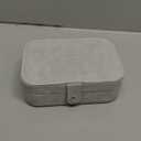 Smileshe Travel Jewelry Box, PU Leather Small Gift Portable Case, 2 Layers Organizer Display Storage Boxes for Rings, Earrings, Necklaces, Bracelets