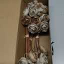 Floroom Ranunculus Artificial Flowers 18 Pcs Taupe Brown Faux Silk Mini Ranunculus Bulk Fake Wedding Filler Flowers for DIY Bouquets, Centerpieces, Bridal Shower Decorations & Arrangements