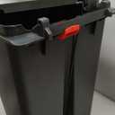 Rubbermaid Premier Series IV Step-On Trash Can for Home and Kitchen, 12.4 Gallon, Stainless Steel Lid Charcoal, for Home/Kitchen/Garage/Apartment/Office