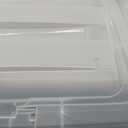 IRIS USA 72 QT Plastic Storage Box with Lid and Latches - 4 Pack - BPA-Free, See-Through Organizing Solution, Durable Nestable Stackable Containers, Secure Pull Handle - Clear