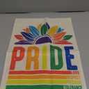 AVOIN colorlife Pride Rainbow House Flag 28x40 Inch Double Sided, LGBTQ+ Community Progress Yard Outdoor Flag