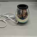 Leyoue 3D Glass Fireworks Electric Wax Melt Warmer with PTC Heating Plate 7 Colors LED Changing Light Wax Burner Melter Fragrance Warmer for Home (Owl)