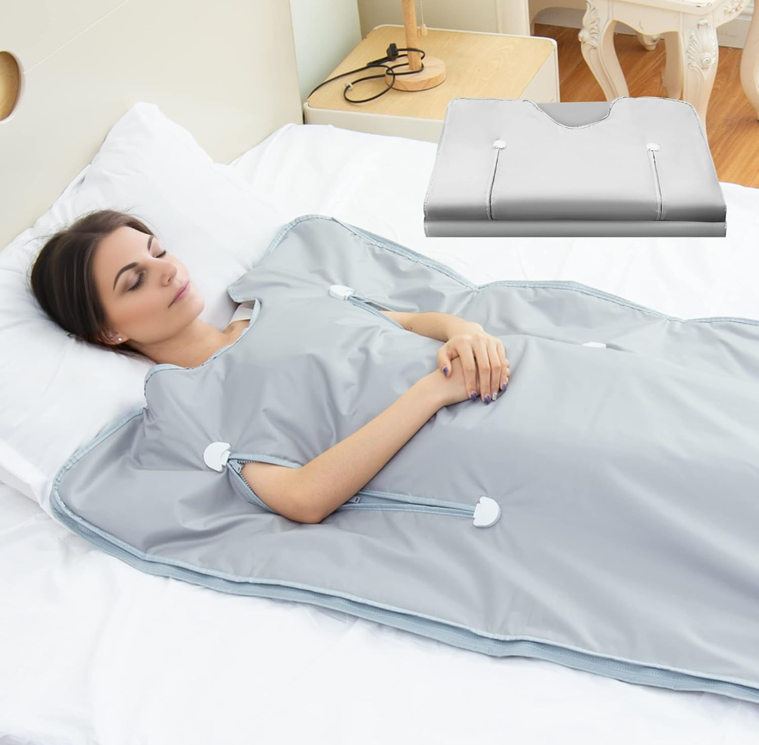 Portable Infrared Sauna Blanket with Remote Control for Home Relaxation and Detox