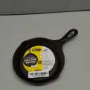 Lodge 6-1/2 Inch Cast Iron Pre-Seasoned Skillet  Signature Teardrop Handle - Use in the Oven, on the Stove, on the Grill, or Over a Campfire, Black