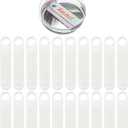 PYD Life 20 PCS Sublimation Mini Acrylic Name Plates Holder Blanks 3.1" x 0.6" for H2.0 Stanley 40 OZ Tumblers Personalized Name Tag Customized Designs for Stanley Cup