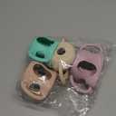 4 Pack Silicone Sleeves for Avent Natural Glass Bottles, Anti Breakage Bottle Holder with Handle, Compatible Philips Avent Glass Natural Bottle 4 oz, Not for Infant Use (4pc-Purple/Pink/Green/Beige)