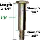 Parts 4 Outdoor 4Pk Deck Wheel and Hardware Kit Replacement for JD 316 318 400 AM31009 AM32639 AM54223 AM54243 AM116299