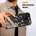 Genuine Forged Carbon Fiber Case for iPhone 14 Pro, Built-in Magnets, Compatible with MagSafe, Military Grade Drop Protection, Shockproof Phone Cover - Glossy Red