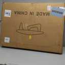 Coffee Tables Glass Small Farmhouse Coffee Table Mid-Century Modern Wood Center Table for Living Room, Walnut Transparent, 32 Inch