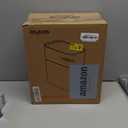 MOPALL Small Bathroom Trash Cans with Lids,Motion Sensor Bathroom Trash Can,Narrow Waterproof Plastic 3.5 Gallon Automatic Adsorption Touchless Garbage Can,White