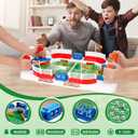 Mini Foosball Table Soccer Board Games for Kids Adults Indoor Table Games with Dual Flipper Controls High Fences Pinball Machine Soccer Toy Birthday for Boys Age 6 7 8-12