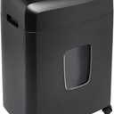 Amazon Basics 15-Sheet Cross Cut Paper Shredder for Home and Office, CD/Credit Card Shredder with 6 Gallon Wastebasket, Black