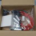 8PCS UF414 Round Ignition Coils Pack & Iridium Spark Plugs & Spark Plug Wires Set Fits for Chevrolet Corvette Avalanche Silverado 1500 2500 3500 GMC Savana 1500 2500 Cadillac Escalade D514A