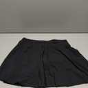 G4Free Wide Pleated Women Tennis Skirts High Waisted Golf Skorts Lightweight Casual Cute Athletic Built-in Shorts Pockets (Large, Black)