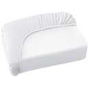 Twin Fitted Sheet Only, Twin Size Sheets for Kids Up to 12 Inches Deep Procket, Single Bed Mattress Sheets Stretchable Breathable Cover for Air Mattress, White