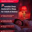 Neporal 7W 670nm Red Light Bulbs for Sleep, 100% Blue Light Blocking Bulb, Red Light Night Light for Melatonin Promoting, A19 60W Equivalent Dim Light Bulbs for Bedroom, Baby Nursery, Reading,2 Pack